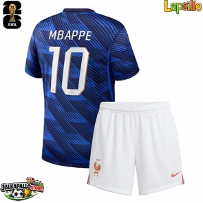 Ranska Kylian Mbappe #10 Kotipaita Lapsille MM-kisat 2026 Lyhythihainen (+ shortsit)